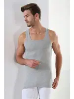 Erkek Gri Penye Atlet 6lı Paket Arma Yıldız 1107 - 6 ADET Gri farklı açı