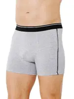 Erkek Gri Penye Likralı Pamuklu Boxer Özkan 11314 Gri