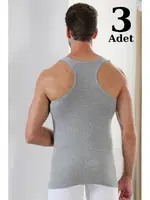 Erkek Gri Ribana Sporcu Atlet 3'lü Paket Arma Yıldız 1008 - 3 ADET Gri