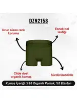 Erkek Haki Organik Pamuk Boxer Darkzone DZN2158 görsel 5