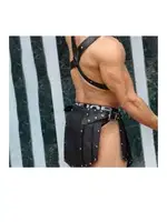 Erkek Harness Gladyatör Seti missisX 88071 Siyah farklı açı