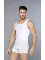 Erkek Kaşkorse %92 Pamuk Atlet Doreanse 2206 Beyaz