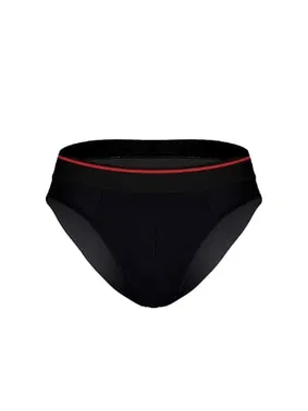 Darkzone Kırmızı Çizgili Lastikli Siyah Erkek Slip Darkzone 1002