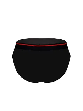 Darkzone Kırmızı Çizgili Lastikli Siyah Erkek Slip Darkzone 1002 - Alternatif Görünüm