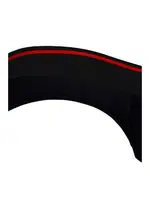 Kırmızı Çizgili Lastikli Siyah Erkek Slip Darkzone 1002 Görsel farklı açı