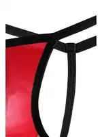 Erkek Kırmızı Deri String  Darkzone DZN6696 görsel 6