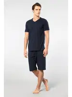 Kısa Kollu Modal Bermuda Erkek Pijama Takım Cacharel 2193 Lacivert