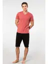 Kısa Kollu Modal Erkek Şort Pijama Takım Cacharel 2193