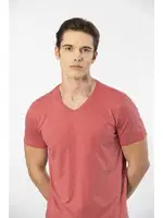 Kısa Kollu Modal Erkek Şort Pijama Takım Cacharel 2193 Mercan detay görünüm