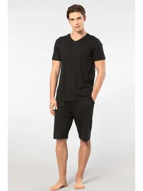 Cacharel Şortlu Kısa Kollu Modal Cepli Erkek Pijama Takım Cacharel 2193