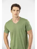 Cepli Kısa Kollu Modal Erkek Bermuda Pijama Takım Cacharel 2193 Yeşil detay görünüm