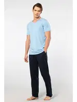Kısa Kollu Modal Erkek Pijama Takımı Cacharel 2192 Açık Mavi detay görünüm