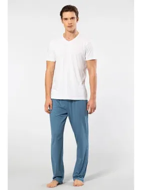Cacharel Kısa Kollu Beyaz Modal Erkek Pijama Takımı Cacharel 2192 - Alternatif Görünüm