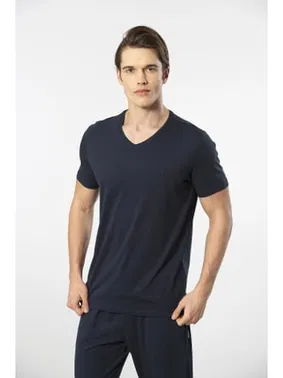 Cacharel V Yaka Kısa Kollu Modal Erkek Pijama Takımı Cacharel 2192 - Alternatif Görünüm