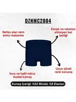 Erkek Lacivert Mikro Modal Boxer Darkzone DZNMC2004 görsel 5