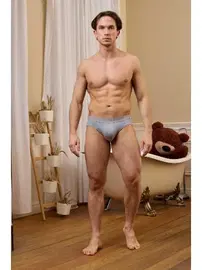 Darkzone Erkek Lastikli Gri Bambu Slip  Darkzone DZNBM6303