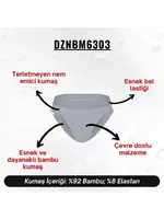Erkek Lastikli Gri Bambu Slip  Darkzone DZNBM6303 görsel 9