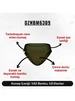 Erkek Lastikli Haki Bambu Slip  Darkzone DZNBM6309 görsel 5