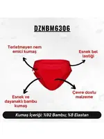 Erkek Lastikli Kırmızı Bambu Slip  Darkzone DZNBM6306 görsel 6