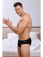 Erkek Lastikli Siyah Bambu Slip  Darkzone DZNBM6301 farklı açı