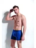 Erkek Likralı Boxer Kolcu 1340 Mavi