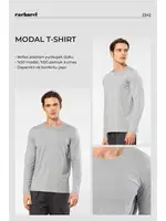 Bisiklet Yaka Modal Pamuklu Erkek T-shirt Cacharel 2242 Gri detay görünüm