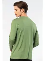 Yeşil Modal Pamuklu Bisiklet Yaka Erkek T-shirt Cacharel 2242 Yeşil görsel 4