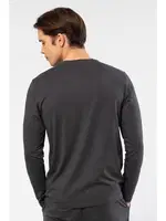 Pamuklu Modal V Yaka Erkek T-shirt Cacharel 2243 Antrasit farklı açı