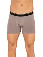 Erkek Modal Pamuklu Boxer Gri Şort Özkan 11256 Gri görsel 5