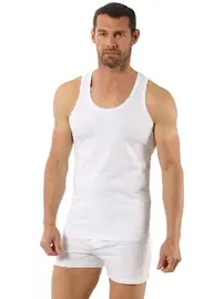 Özkan Erkek Pamuklu Likralı Süprem Esnek Rahat Sırtı Çapraz Sporcu Rambo Atlet Özkan 0267