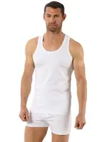 Erkek Pamuklu Likralı Süprem Esnek Rahat Sırtı Çapraz Sporcu Rambo Atlet Özkan 0267 Beyaz
