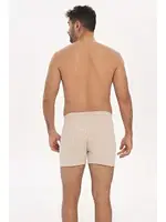 Pamuklu Önden Düğmeli Klasik Erkek Boxer Anıl 0073 Açık Kahve görsel 4