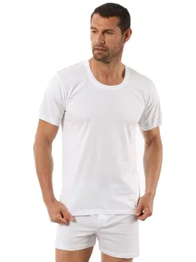 Özkan Erkek Pamuklu Penye Esnek Rahat Açik Yaka Yarım Kol Atlet Fanila Özkan 0059