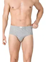 Erkek Pamuklu Penye Süprem Slip Külot Özkan 0037 Gri detay görünüm