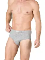 Erkek Pamuklu Penye Süprem Slip Külot Özkan 0037 Gri görsel 4