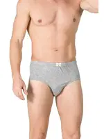 Erkek Pamuklu Penye Süprem Slip Külot Özkan 0037 Gri görsel 5