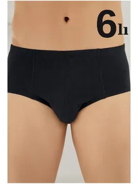 Arma Yıldız Erkek Pamuklu Siyah Külot 6'lı Paket Arma Yıldız 1117 - 6 ADET