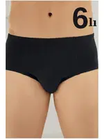 Erkek Pamuklu Siyah Külot 6'lı Paket Arma Yıldız 1117 - 6 ADET Siyah