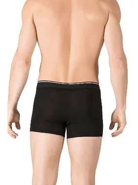 Özkan Erkek Penye Likralı Pamuklu Siyah Boxer Özkan 11314 - Alternatif Görünüm