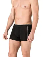 Erkek Penye Likralı Pamuklu Siyah Boxer Özkan 11314 Siyah farklı açı