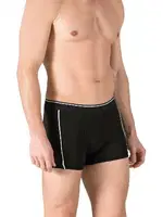 Erkek Penye Likralı Pamuklu Siyah Boxer Özkan 11314 Siyah görsel 4