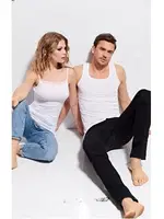 Erkek Penye %100 Pamuklu Premium Kalite Beyaz Atlet Kolcu K1100 Beyaz görsel 7