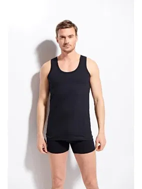 Kolcu Erkek Penye %100 Pamuklu Premium Kalite Beyaz Atlet Kolcu K1100