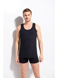 Kolcu Erkek Penye %100 Pamuklu Premium Kalite Beyaz Atlet Kolcu K1100