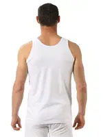 Erkek Premium Kumaş Pamuklu Modal Esnek Rahat Kalın Askılı Atlet Özkan 10852 Beyaz farklı açı