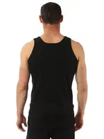 Erkek Premium Kumaş Pamuklu Modal Esnek Rahat Kalın Askılı Atlet Özkan 10852 Siyah görsel 6