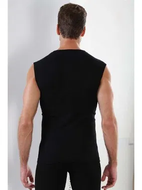 Arma Yıldız Erkek Ribana Siyah V Yaka Kolsuz Atlet Arma Yıldız 1115 - Alternatif Görünüm