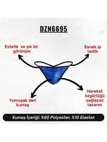 Erkek Saks Deri String  Darkzone DZN6695 görsel 7