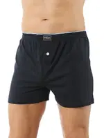 Erkek Şardonlu Pamuklu Düğmeli Lacivert Penye Boxer Özkan 0041 Lacivert