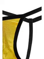 Erkek Sarı Deri String  Darkzone DZN6698 görsel 7